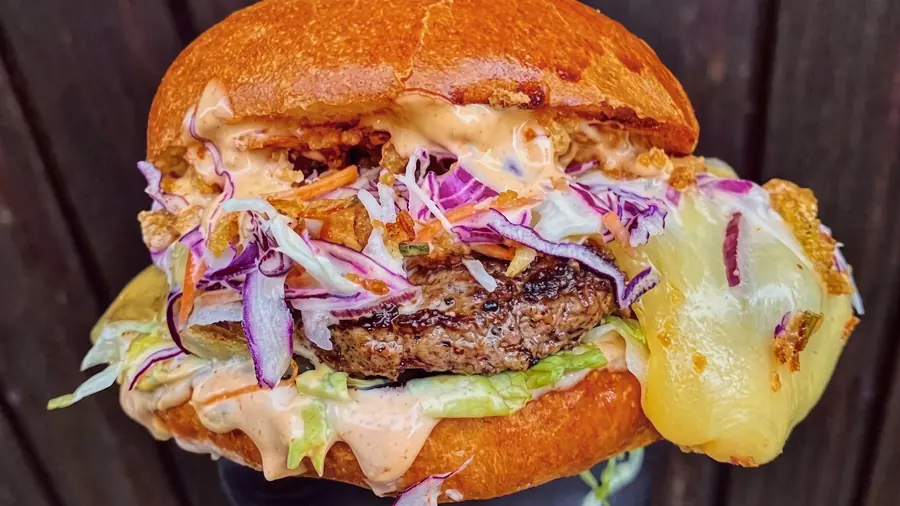 Raclette burger from Asllani’s Corner